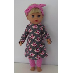herfstjurk setje egels baby born little 36cm