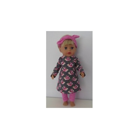 herfstjurk setje egels baby born little 36cm
