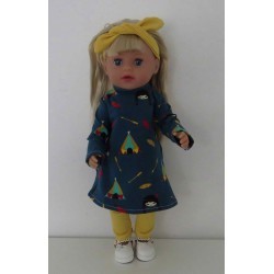 herfstjurk setje indiaan baby born little 36cm