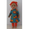 herfstjurk setje leeuw baby born little 36cm