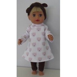herfstjurk setje beren baby born little 36cm