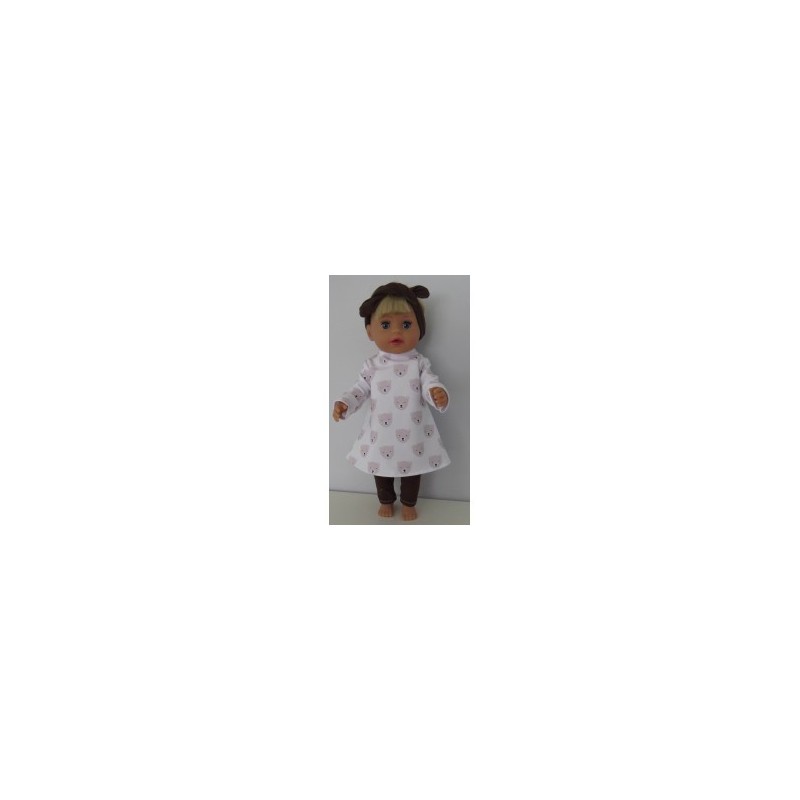 herfstjurk setje beren baby born little 36cm