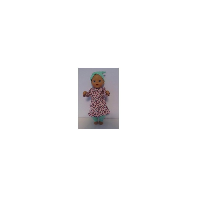 herfstjurk setje roze hartjes baby born little 36cm