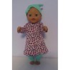herfstjurk setje roze hartjes baby born little 36cm
