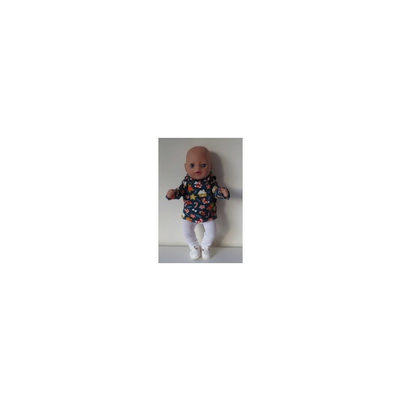 capuchontrui setje kerst baby born little 36cm