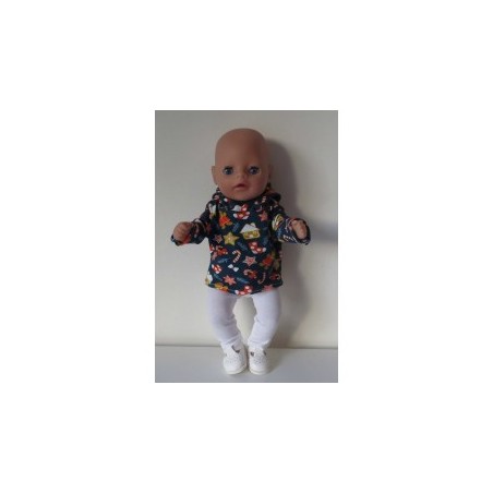 capuchontrui setje kerst baby born little 36cm