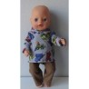 capuchontrui setje bouwwagens  baby born little 36cm