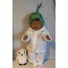 complete set met apen groen baby born 43cm