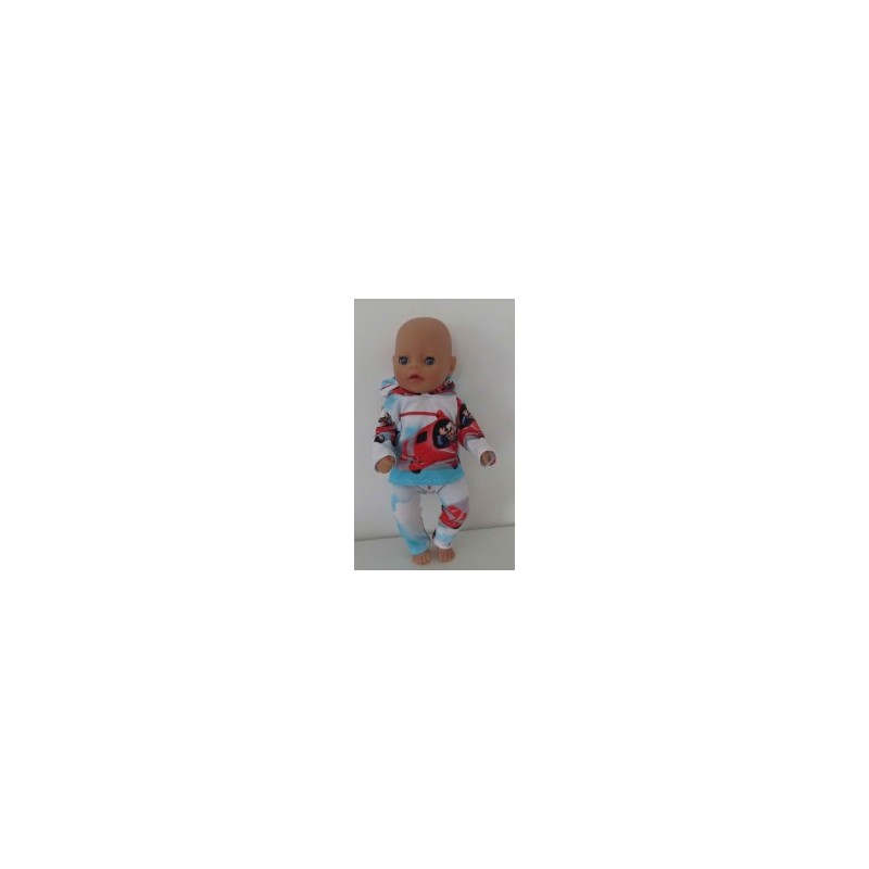 capuchontrui setje peter post baby born little 36cm