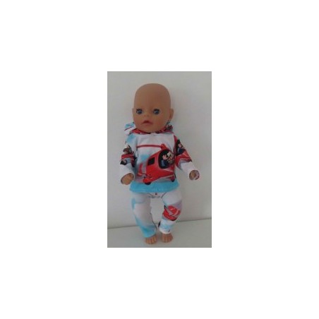 capuchontrui setje peter post baby born little 36cm