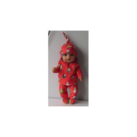 capuchontrui setje pinguins baby born little 36cm