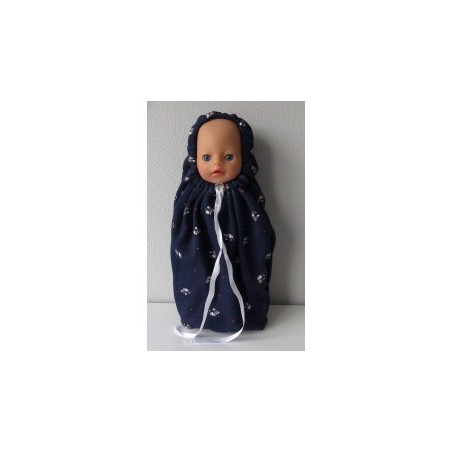 mummyzak blauw konijnen baby born little 36cm