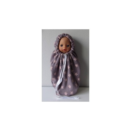 mummyzak grijs sterren baby born little 36cm
