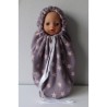 mummyzak grijs sterren baby born little 36cm