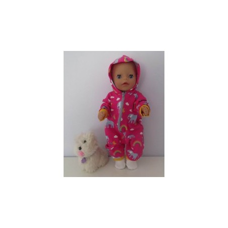huispak hard roze olifanten  baby born little 36cm