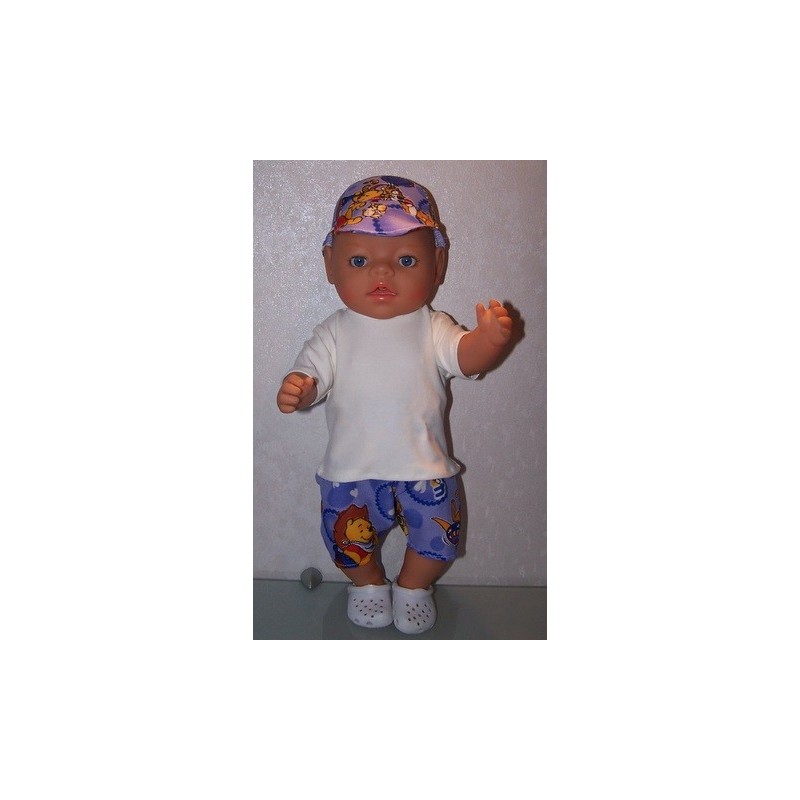 korte broek set winnie the pooh paars baby born 43cm