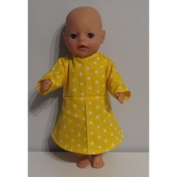 jurk geel sterren baby born little 36cm