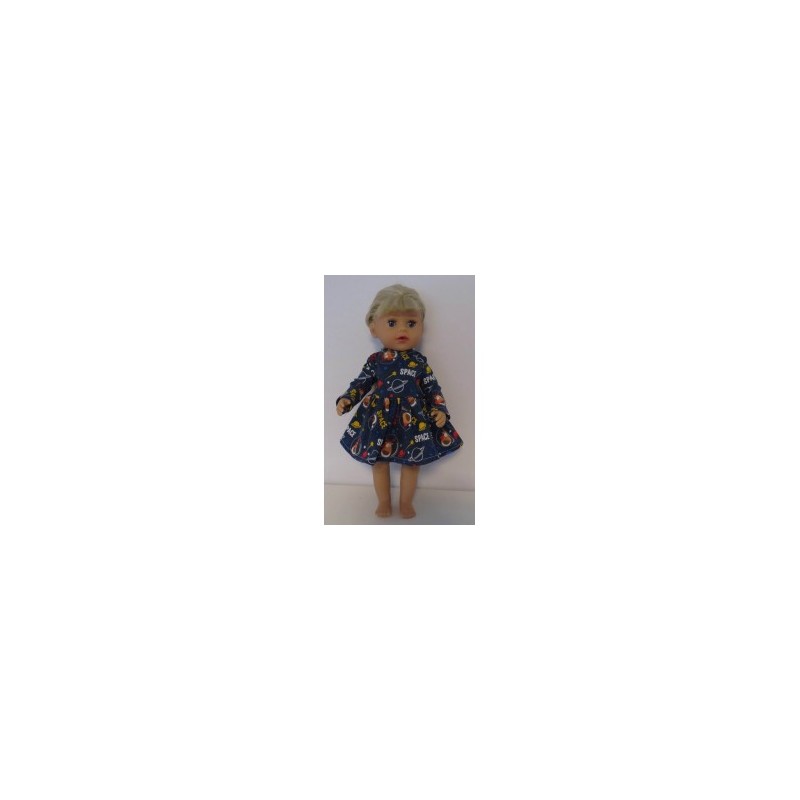 jurk space rendieren baby born little 36cm