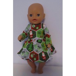 jurk groen kerst baby born little 36cm