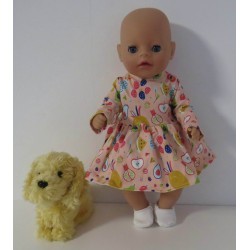 jurk fruit baby born little 36cm