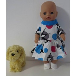 jurk zwaluwen baby born little 36cm