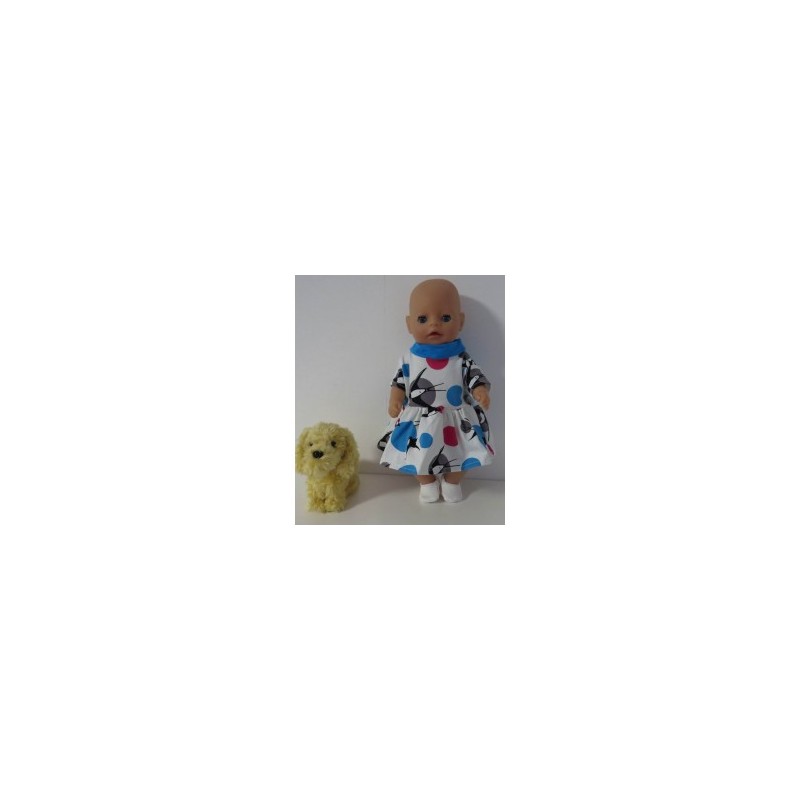 jurk zwaluwen baby born little 36cm