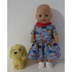 jurk meisje baby born little 36cm