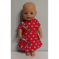 jurk roodkapje baby born little 36cm