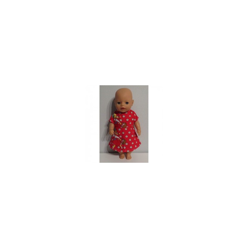 jurk roodkapje baby born little 36cm