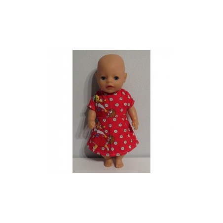 jurk roodkapje baby born little 36cm
