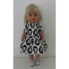 jurk zwart schapen baby born little 36cm
