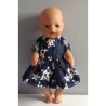 jurk blauw met sterren groot baby born little 36cm