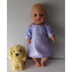 prinsessenjurk lila baby born little 36cm