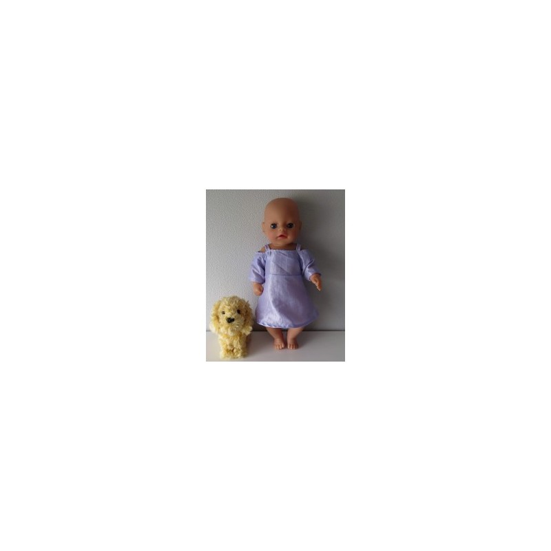 prinsessenjurk lila baby born little 36cm