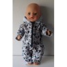 winterpak blauw bloemen baby born little 36cm