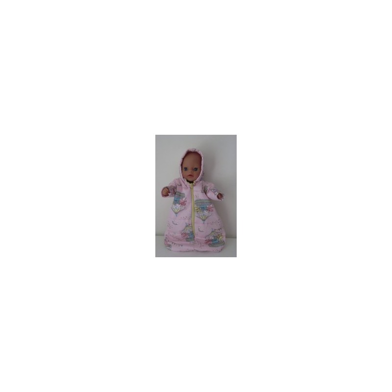 reiszak gewatteerd roze paard  baby born little 36cm