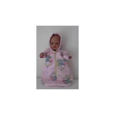 reiszak gewatteerd roze paard  baby born little 36cm