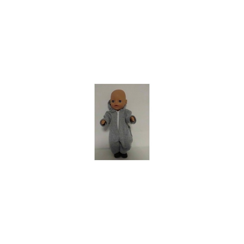 winterpak licht grijs  baby born little 36cm
