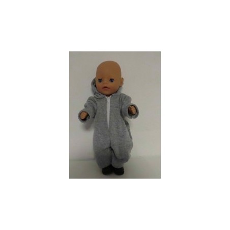 winterpak licht grijs  baby born little 36cm