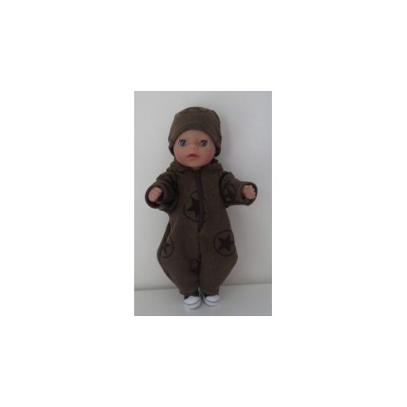 winterpak bruin sterren  baby born little 36cm