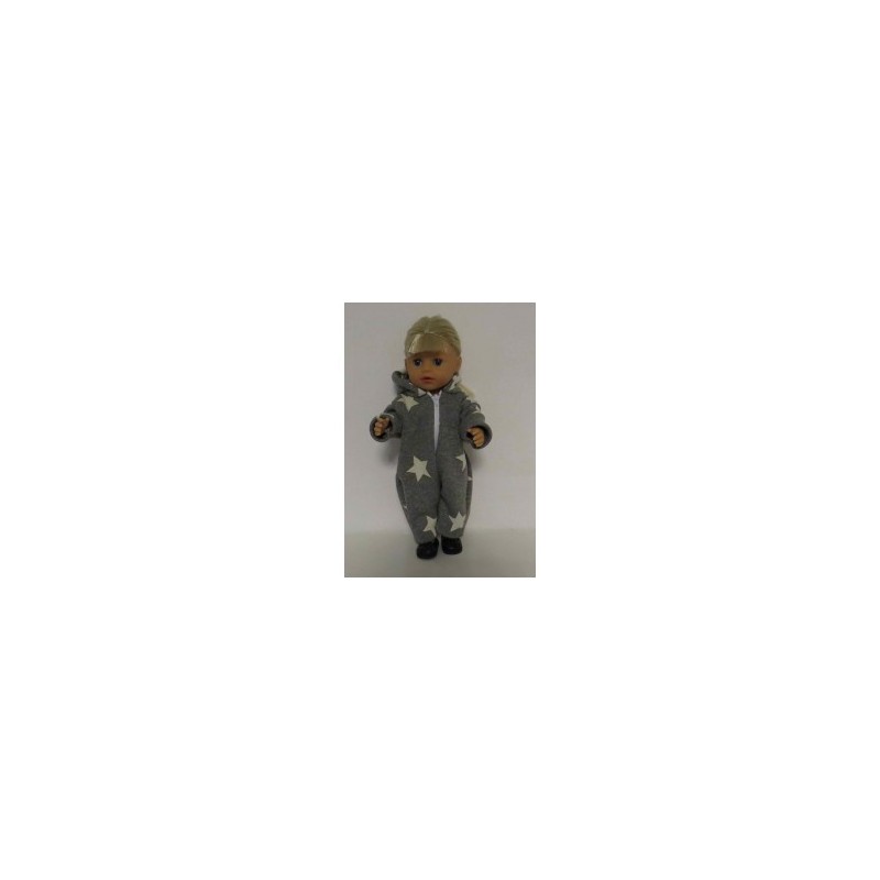 winterpak grijs sterren baby born little 36cm