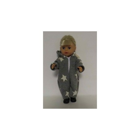 winterpak grijs sterren baby born little 36cm