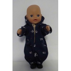winterpak  blauw konijnen baby born little 36cm