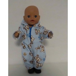 winterpak blauw hond baby born little 36cm