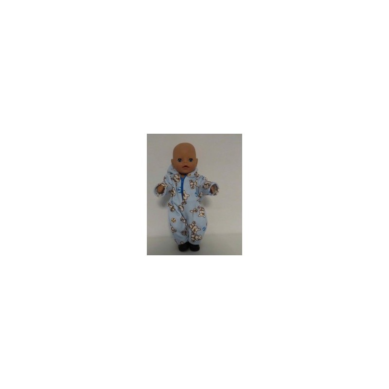 winterpak blauw hond baby born little 36cm