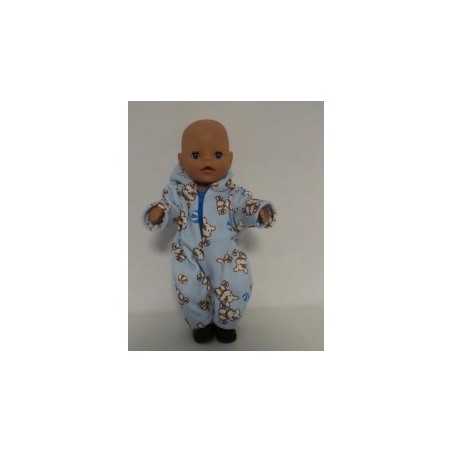 winterpak blauw hond baby born little 36cm