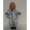 winterpak blauw hond baby born little 36cm