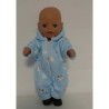 winterpak blauw koeien  baby born little 36cm