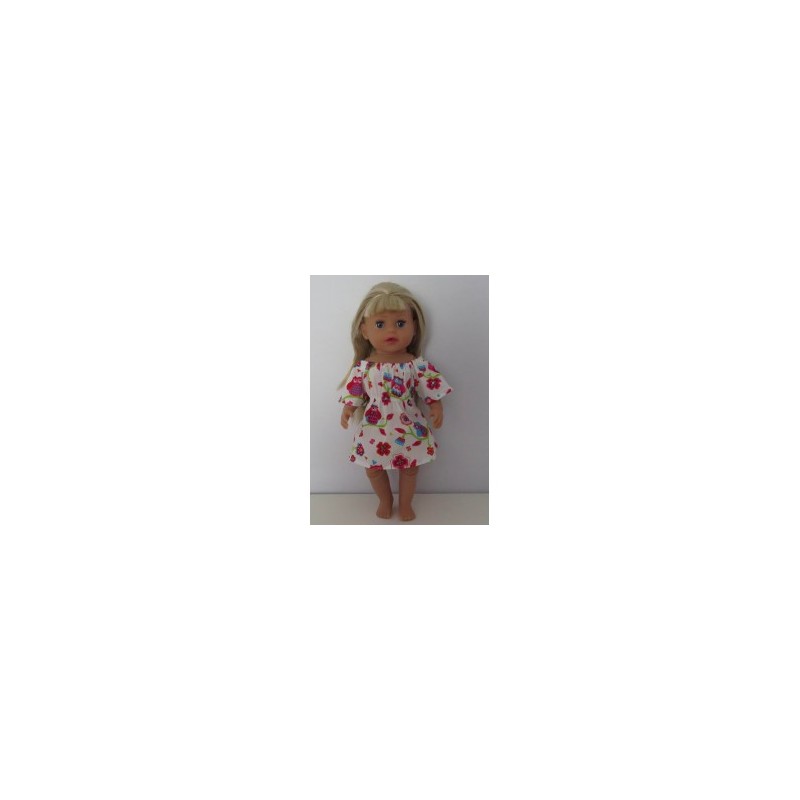 bootjurk wit uilen baby born little 36cm
