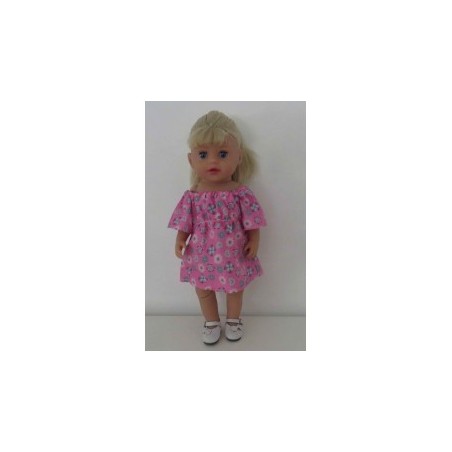 bootjurk roze gebloemd baby born little 36cm